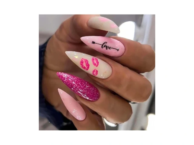 Ruokexin Valentines Nail Press Ons Long Press On… Code