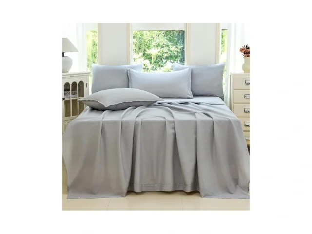 Bajure Gray Cotton Bed Sheet Set Queen Size-… Coupon