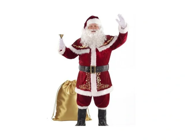 Opemon Adult Deluxe Velvet Santa Claus Costume… Coupon
