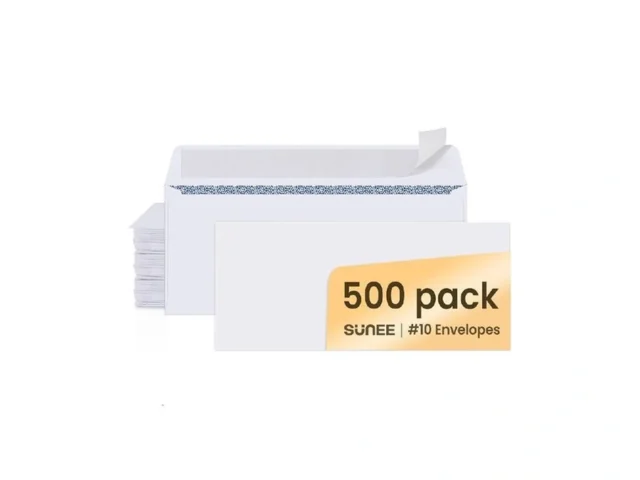 Sunee 10 Security-tinted Self Seal Envelopes 500… Code