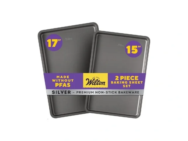 Wilton Silver 2- Piece Non-stick Baking Sheet Set… Coupon