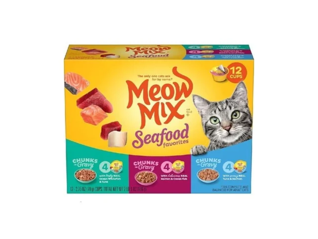 Meow Mix Seafood Favorites Chunks In Gravy Wet Cat… Coupon