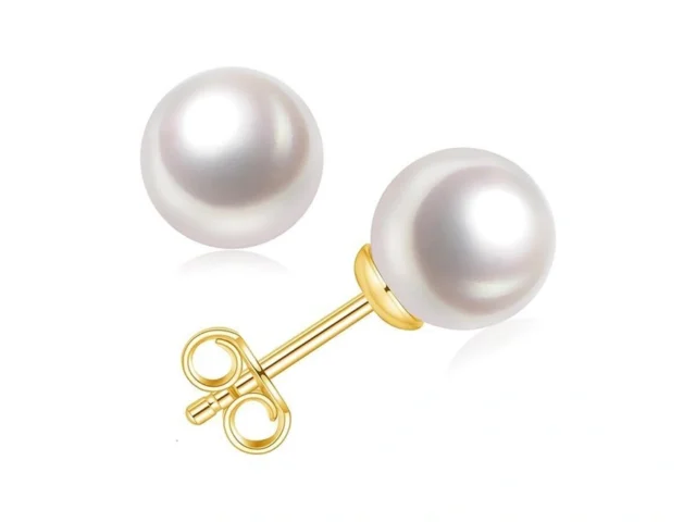 Impalsory 18k Gold Plated Freshwater Cultured Pearl…