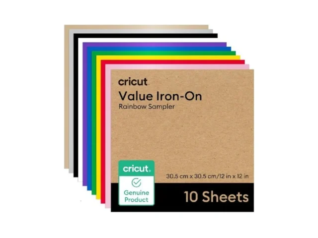 Cricut Value Iron On Rainbow Sampler 12in X 12in 10…