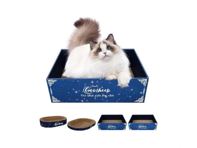 Goosheep 4-in-1 Cat Scratcher And Bed 2 Scratching… Code