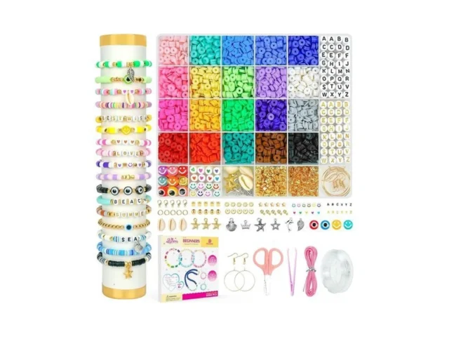 Dowsabel Clay Beads Bracelet Making Kit For… Code