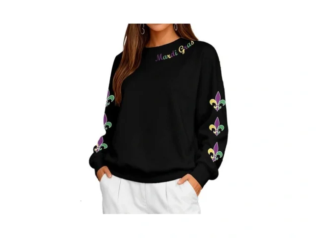 Ispick Sweatshirts For Women New Orleans Party… Code