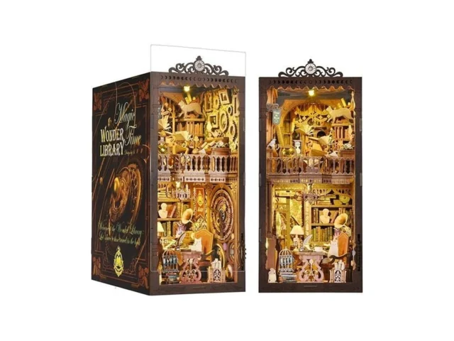 Toyqi Diy Book Nook Kit Miniature House Dollhouse… Code