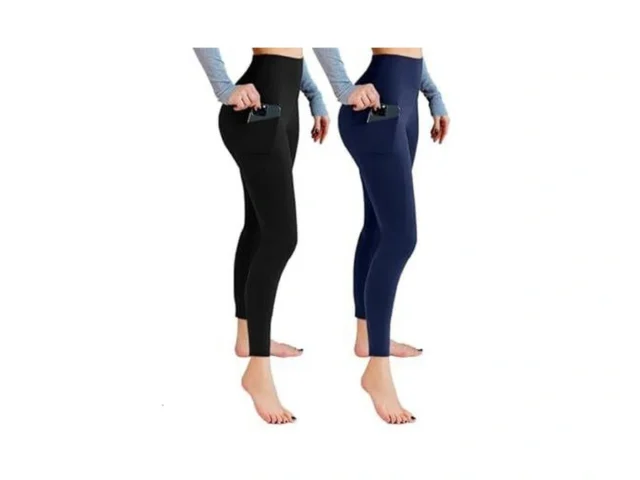 Leafigure 2 Packs Leggings With Pockets For Women… Code