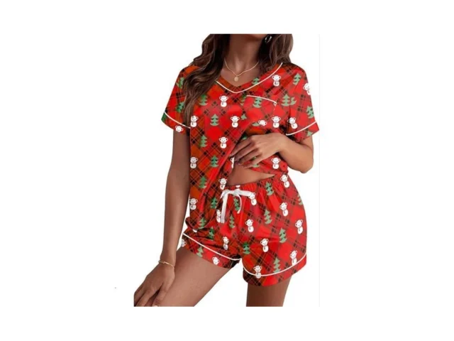 Ekouaer Silk Pajama For Women Short Sleeve Satin Pj… Code
