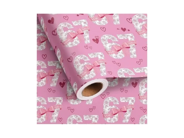 Altarho 67 Valentines Day Wrapping Paper Roll Pink… Code