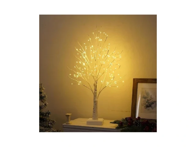 Lighted Trees For Indoor Decor 24 2ft White Birch… Code