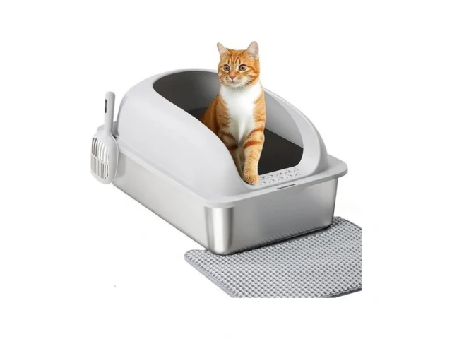 Olixis Stainless Steel Cat Litter Box With Lid… Coupon