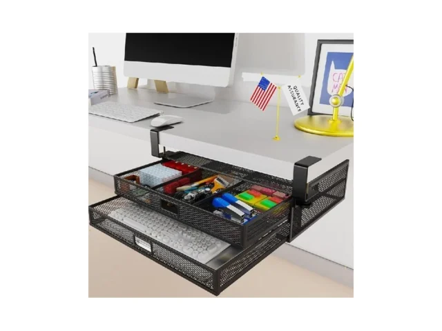 Seyhaki Under Desk Drawer Organizer No Drilling… Code