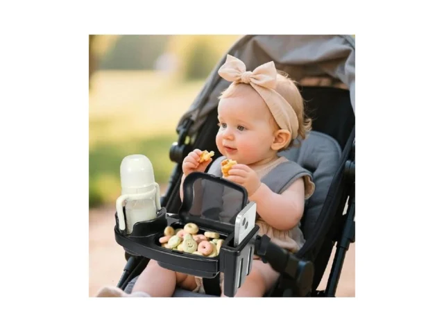 Universal Stroller Snack Tray 3 In 1 Stroller Cup… Coupon
