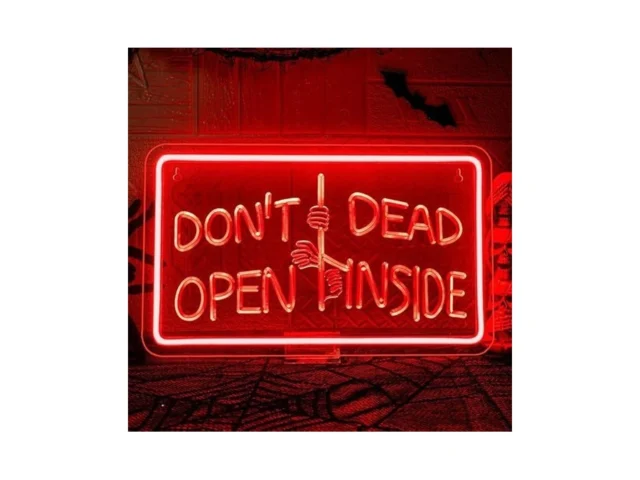 Halloween Neon Sign Dont Open Dead Inside Neon… Code