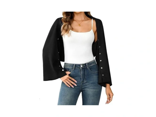 Totatuit Women S Open Front Bolero Shrug Cropped… Code