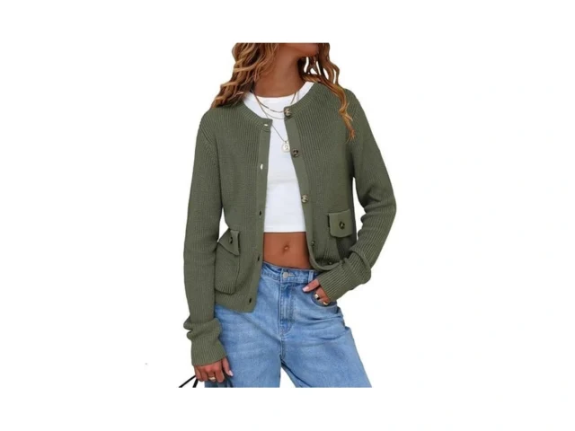 Exlura Womens 2025 Knit Cardigan Sweaters Spring… Code