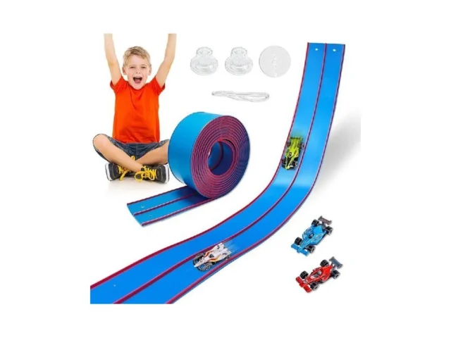 Flexible Race Track Toys For Kids 15 Ft Double Lane…
