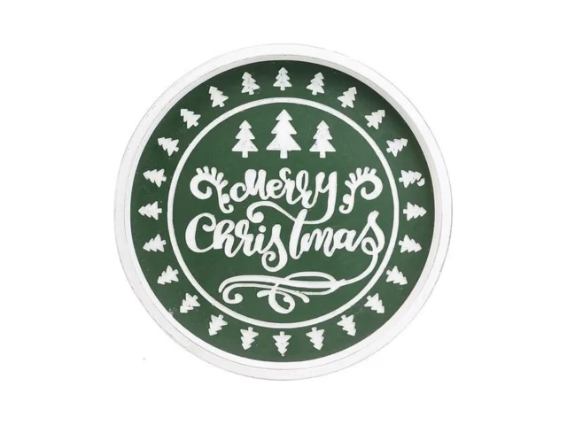 Hrastany Christmas Wood Decorative Ottoman Tray For… Code