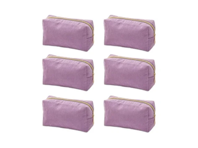 Aozt 6pcs Bridesmaid Proposal Gifts Corduroy Purple… Code