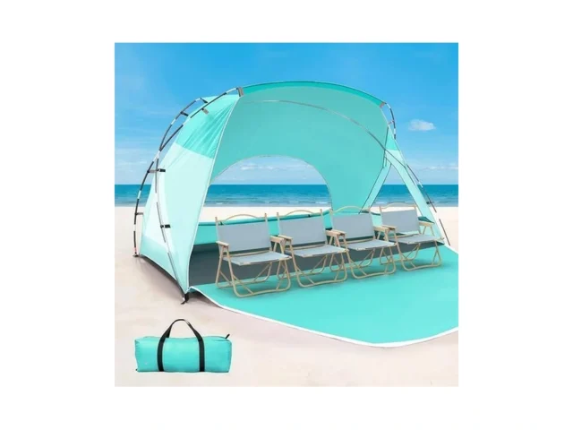 Beach Tent Portable Sun Shelter For 2 3 4 6-8… Code