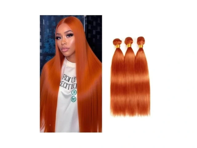 Kodrhar Color 350 Straight Bundles Orange Human… Code