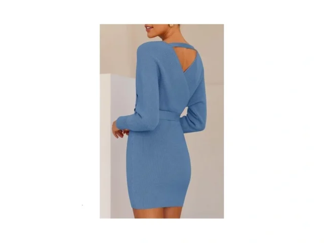 Zesica Women S Fall Long Batwing Sleeve Wrap V Neck… Code