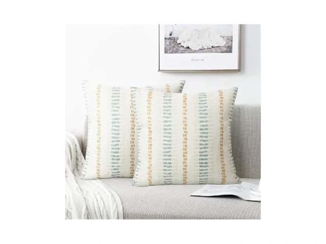 Pyonic Farmhouse Throw Pillow Covers 18×18 Inch… Code