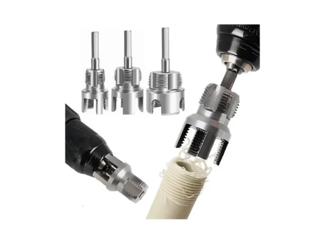 Pvc Pipe Threader 3pcs 1 1 2 3 4 Pipe Threader Set… Coupon