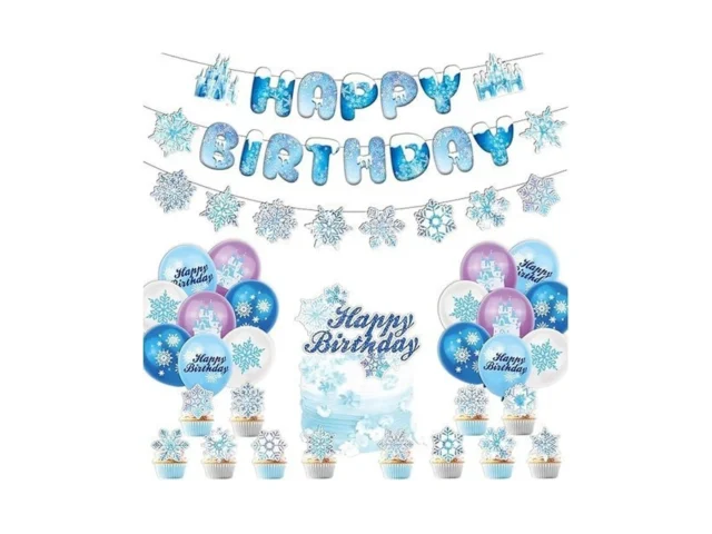 Winter Wonderland Decorations Frozen Happy Birthday… Code