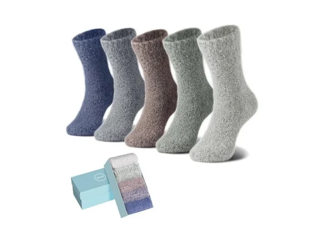 Sisosock 5 Pairs Fuzzy Soft Cozy Fluffy Socks For… Code