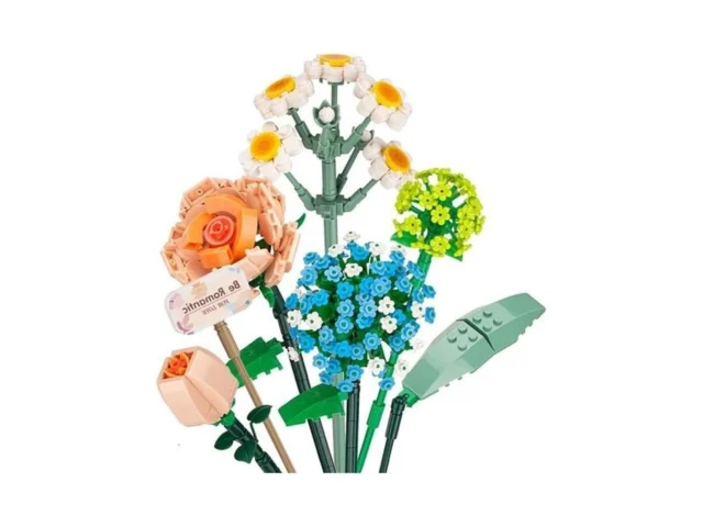 Flower Bouquet Building Blocks Set Creative… Code