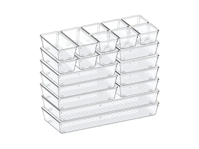 Criusia Drawer Organizer 5-size Versatile Bathroom… Code