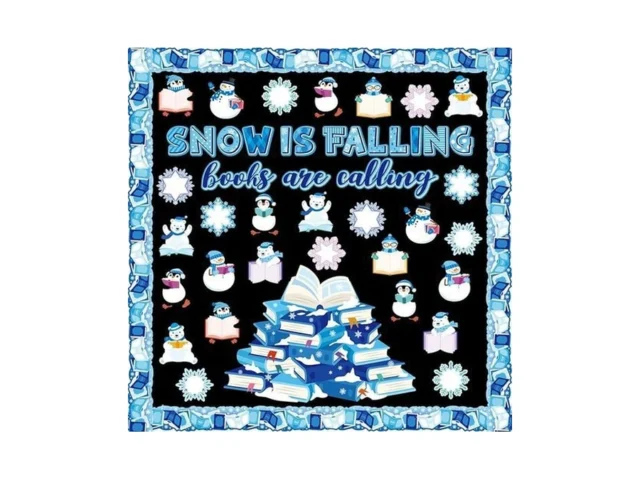 Honoson 64 Pcs Winter Bulletin Board Decoration Set… Code