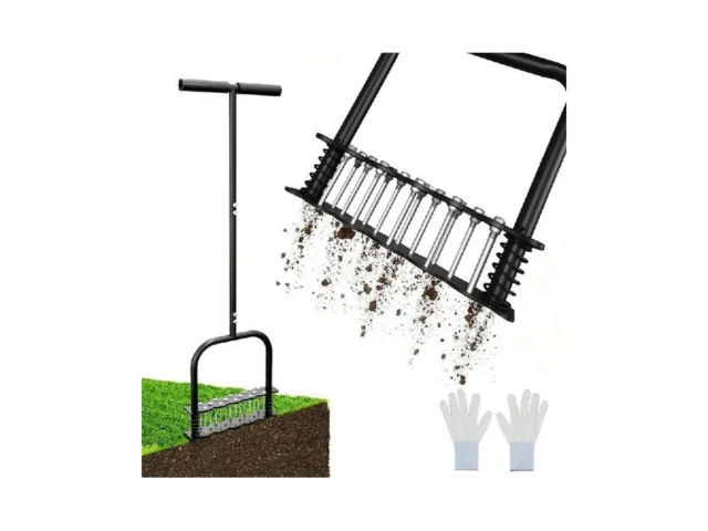 Siokiuu Upgraded Lawn Aerator Tool With 14 Steel… Code