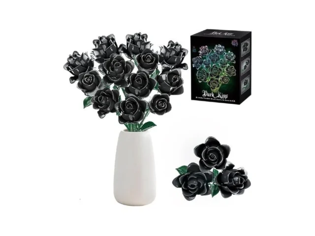 Pop Islet Black Rose Bouquet Building Blocks 585… Code