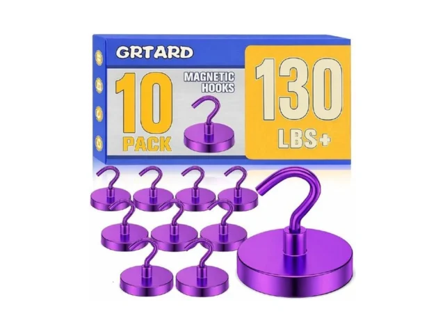 Grtard 130lbs Magnetic Hooks 10pack Strong Magnetic… Code