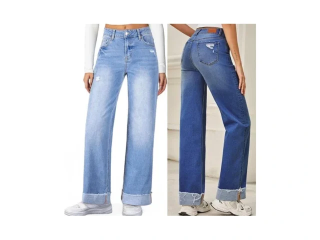 Sidefeel Women S Wide Leg Jeans High Waisted… Code