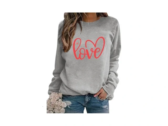 Aprflower Women Valentines Sweatshirt Love Heart… Code