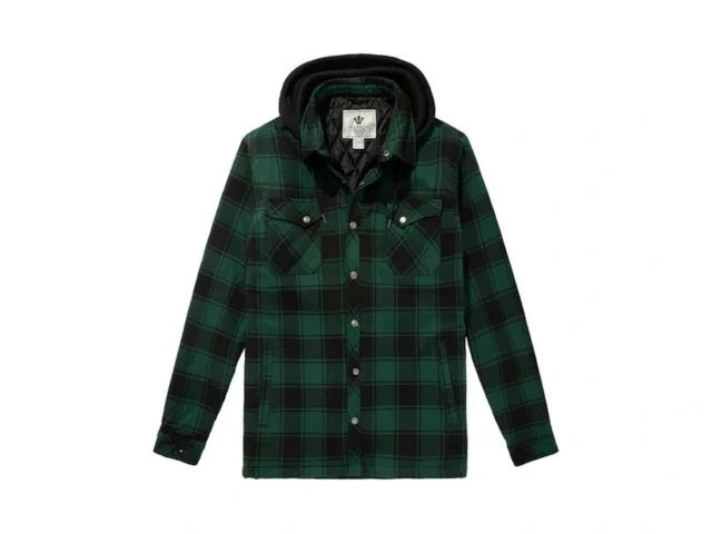 Wenven Men S Sportswear Plaid Flannel Quilted Shirt… Code