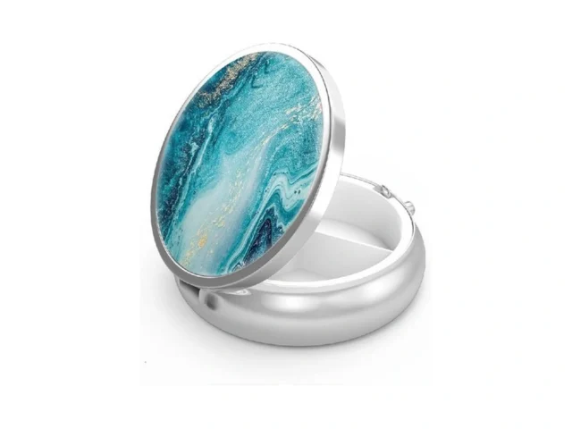 Pill Box 3 Compartment Small Pill Case Portable For… Code