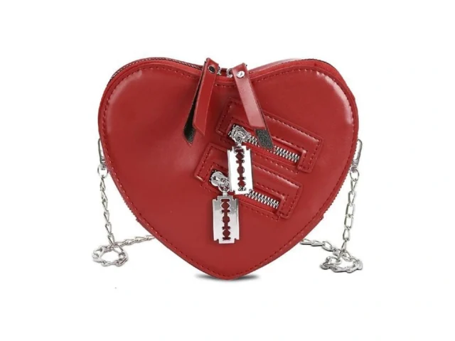 Fozehlad Women Cute Heart Shoulder Bag Pu Leather… Code