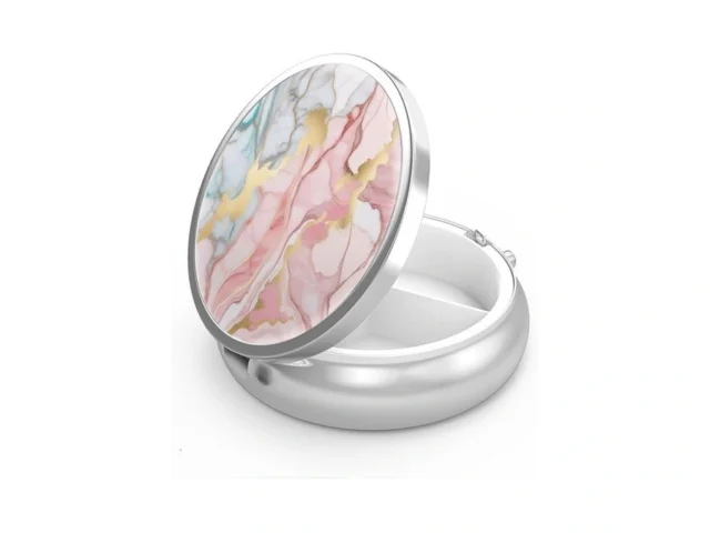 Pill Box 3 Compartment Small Pill Case Portable For… Code