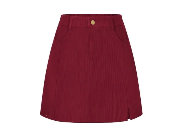 Belle Poque Short Corduroy Skirt Cute High Elastic… Code