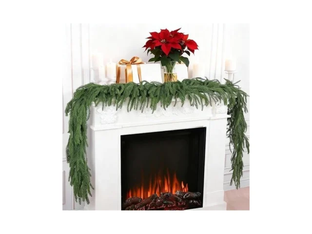 Artificial Norfolk Pine Garland 6 Ft Real Touch… Code