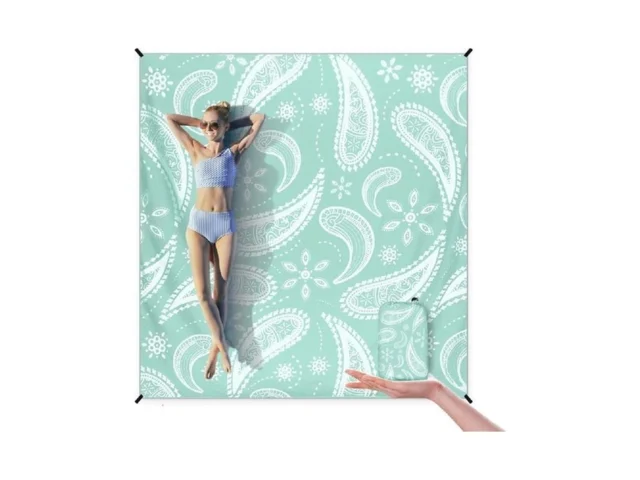Beach Blanket Sandproof Extra Large Beach Mat… Code