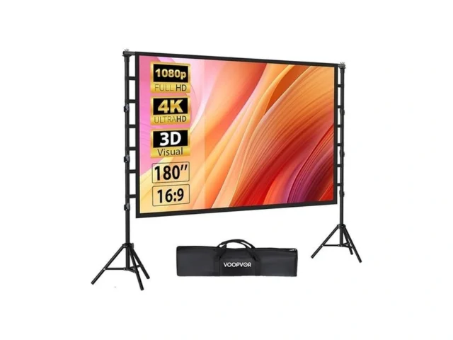 180 Inch Outdoor Projector Screen With Stand… Code