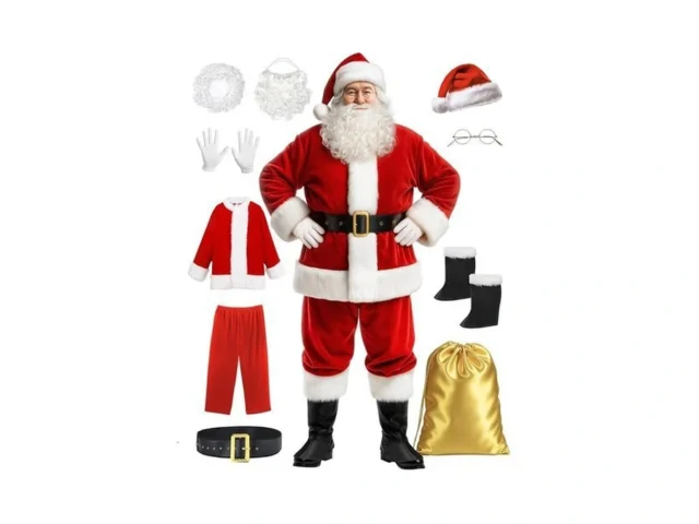 Kofero Santa Claus Costume For Men Santa Suit Adult… Code