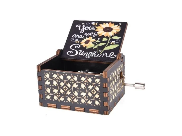 Uniqled You Are My Sunshine Wood Music Boxes Laser… Code